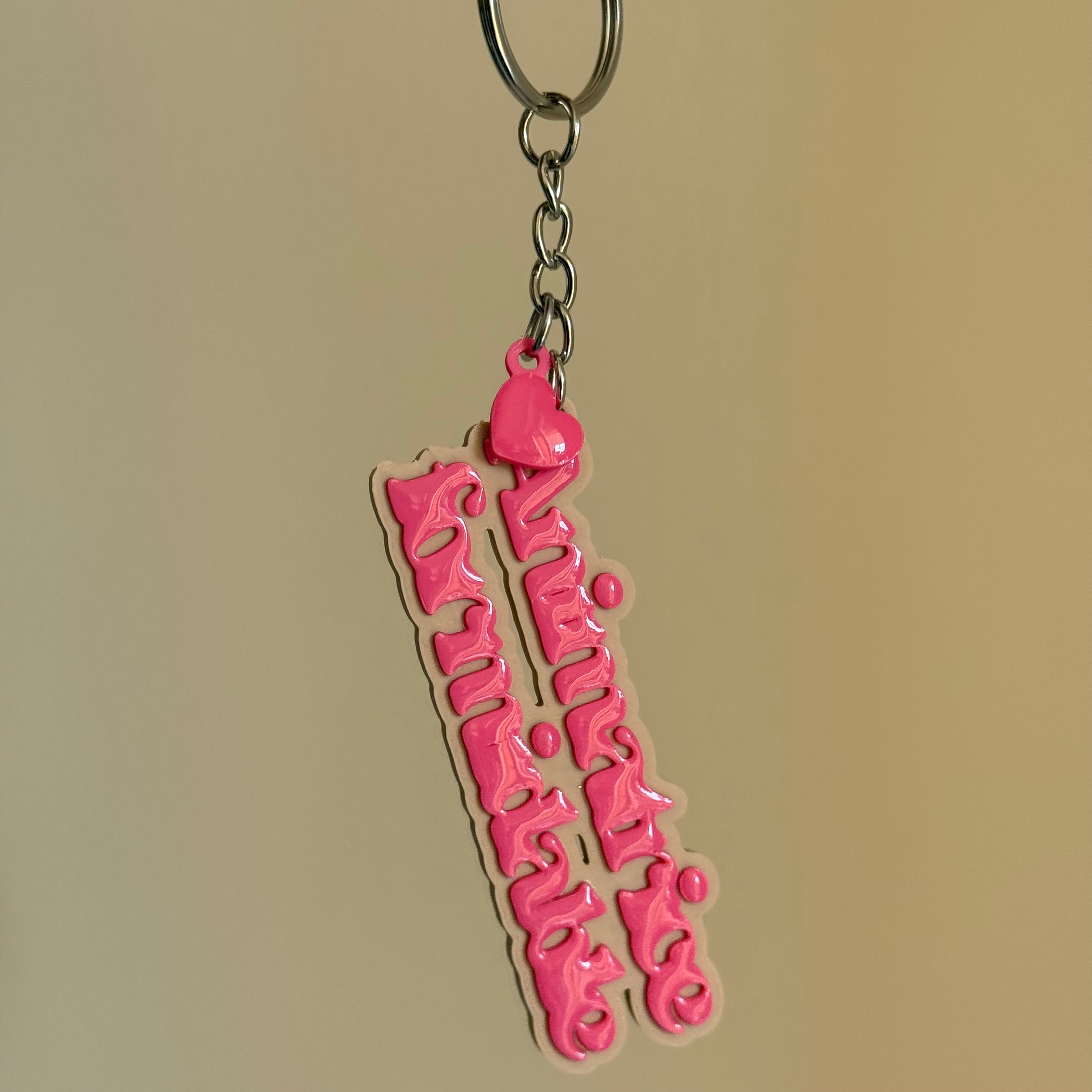 Porte-clé Animatrice formidable - Beige & Rose