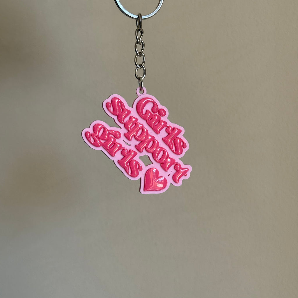 Porte-clé Girls support girls ♥ - Rose Sakura & Rose