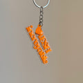 Porte-clé AESH incroyable -Beige & Orange