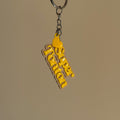 Porte-clé Super Tonton - Beige & Jaune